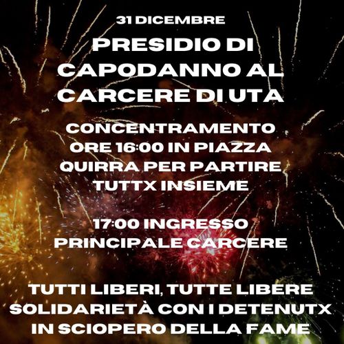 Saluto di Capodanno al carcere di Uta