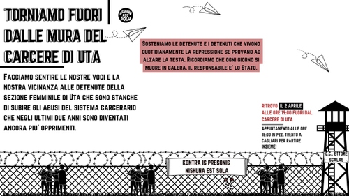 Torniamo fuori dalle mura del carcere di Uta