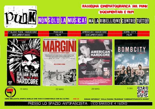 Proiezioni gratuite "Punk - non solo musica"