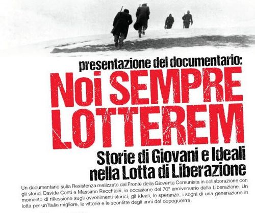 Presentazione del documentario Noi Sempre Lotterem