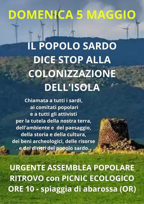 Assemblea popolare contro la colonizzazione dell'isola