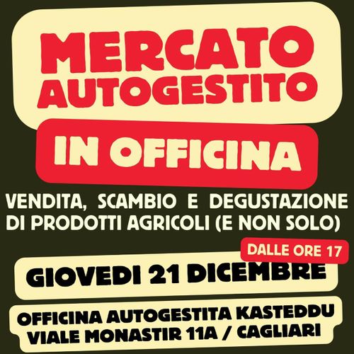Mercato Autogestito di natale in Officina