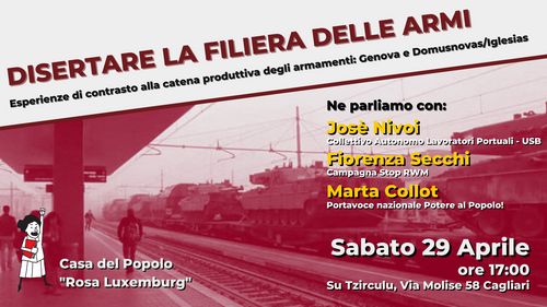 DISERTARE LA FILIERA DELLE ARMI