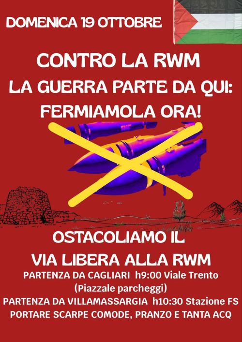 CONTRO LA RWM - LA GUERRA PARTE QUI