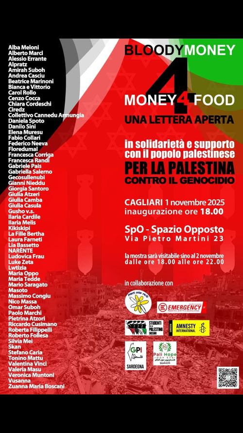In solidarietà e supporto con il popolo palestinese