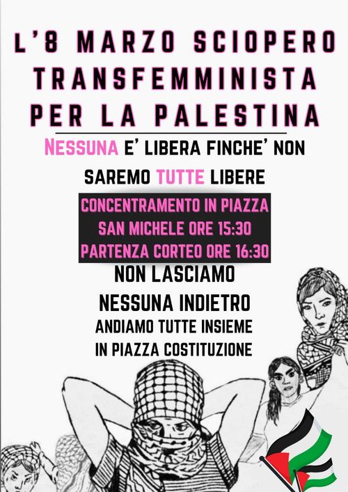 8 Marzo Corteo Transfemminista per la Palestina