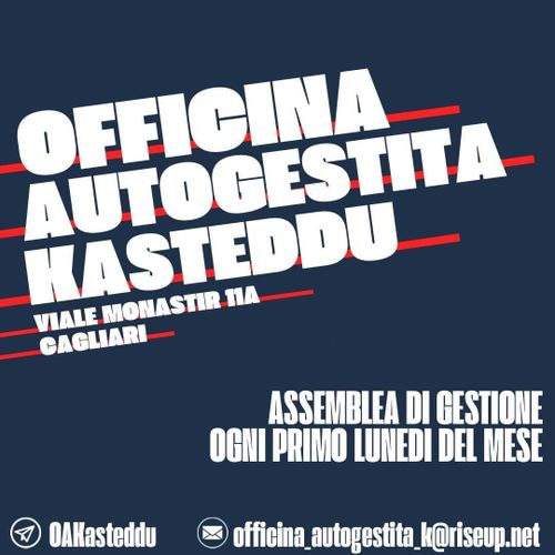 Assemblea di gestione Officina Autogestita Kasteddu