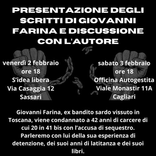 Presentazione degli scritti di Giovanni Farina