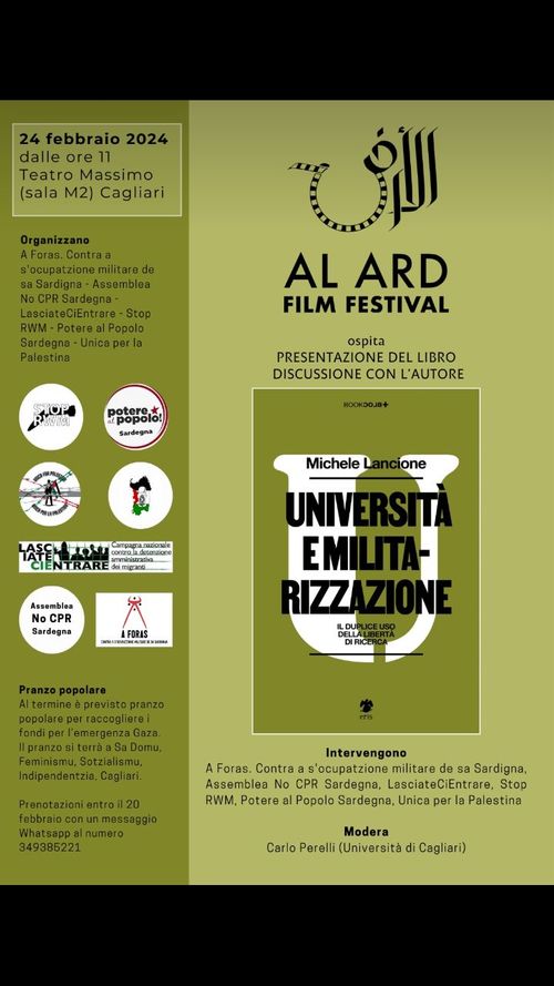 Presentazione del libro "Università e militarizzazione"