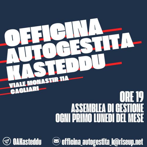Assemblea di gestione Officina Autogestita Kasteddu