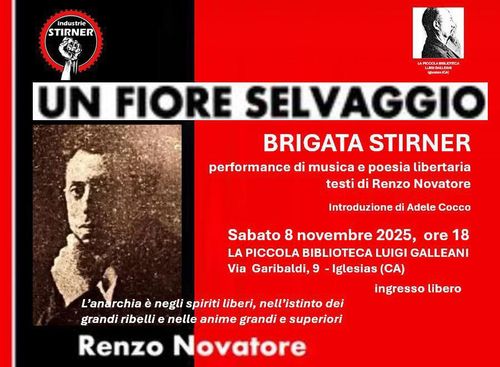 Un fiore selvaggio - Performance di musica e poesia libertaria