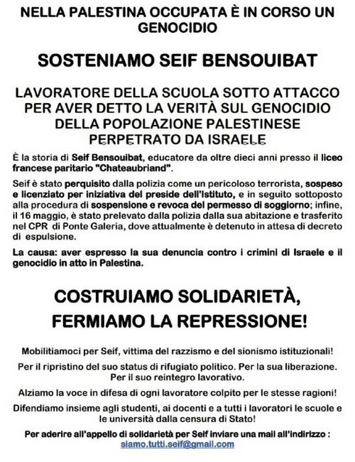 Sosteniamo Seif Bensouibat