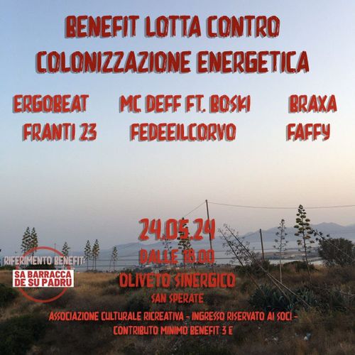 Benefit lotta contro la colonizzazione energetica 