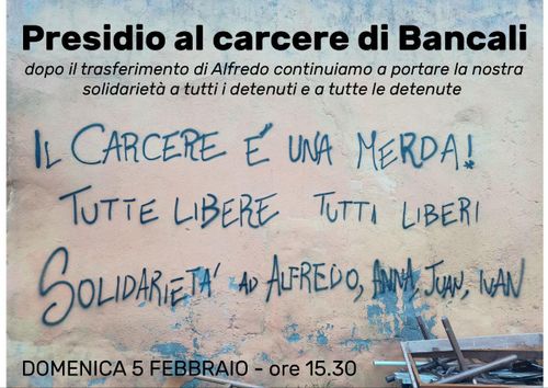 Presidio al carcere di Bancali (SS)