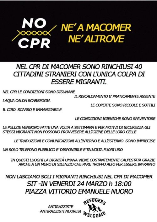 NO CPR - NÉ MACOMER NÉ ALTROVE