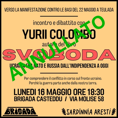 Incontro e dibattito con Yurii Colombo
