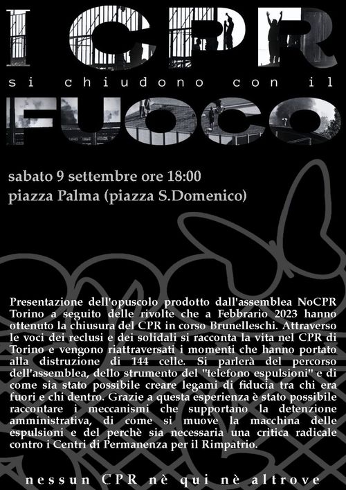 I CPR si chiudono col fuoco