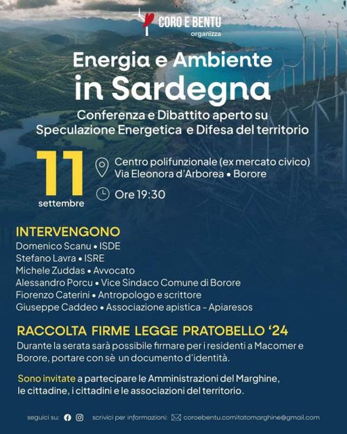 Energia e ambiente in Sardegna