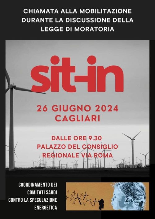 SIT IN - MOBILITAZIONE DURANTE LA DISCUSSIONE DELLA MORATORIA