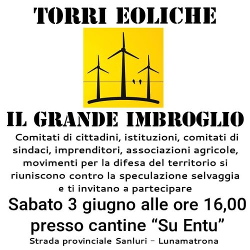 ASSEMBLEA - Torri eoliche: il grande imbroglio