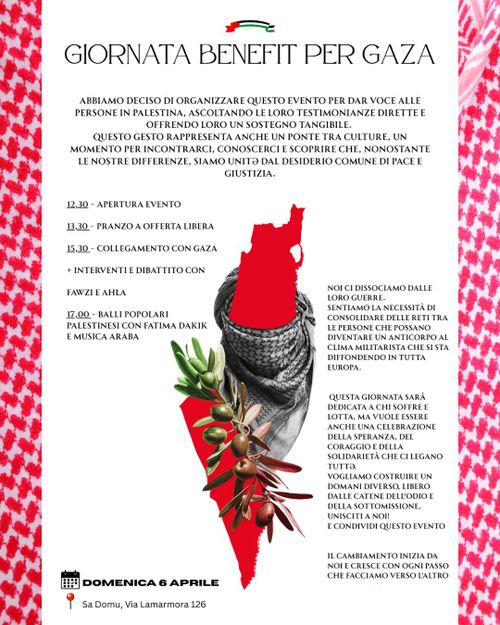 Giornata benefit per Gaza