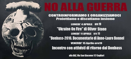 Incontro dibattito con due attivisti che sono stati nel Donbass