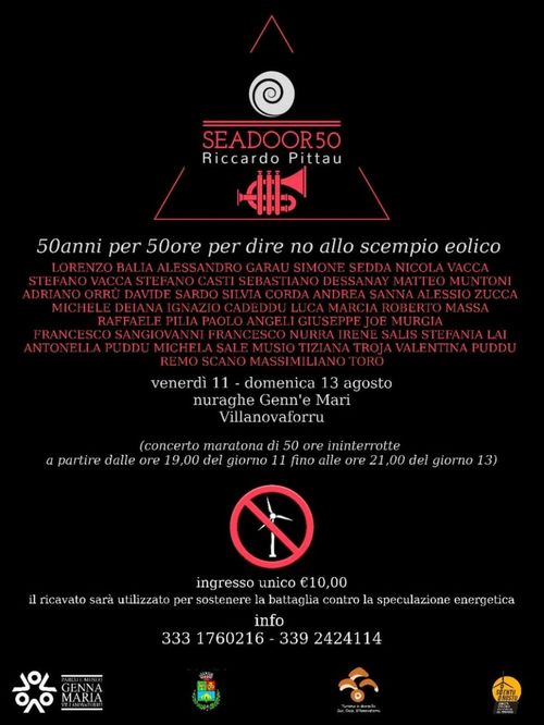 50 anni per 50 ore per dire NO allo scempio eolico