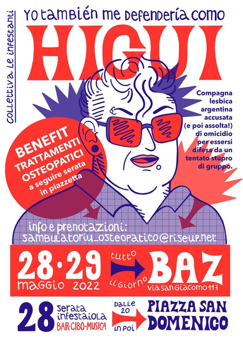 Benefit per Higui: trattamenti osteopatici e serata infestaiola