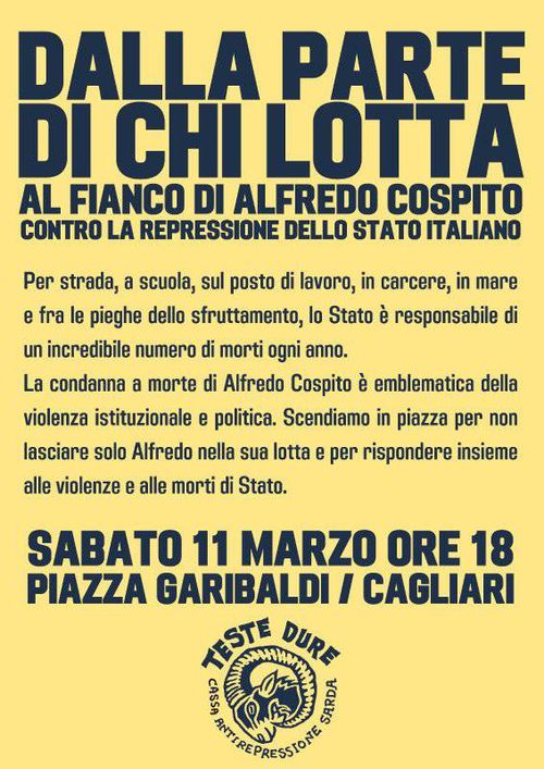 Dalla parte di chi lotta - Al fianco di Alfredo Cospito contro la repressione
