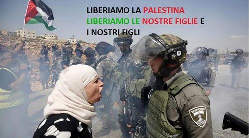 Presidio in tribunale. Liberiamo la Palestina, liberiamo le nostre figlie e i nostri figli