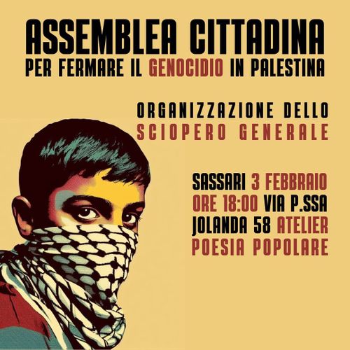 Assemblea cittadina per fermare il genocidio in Palestina 